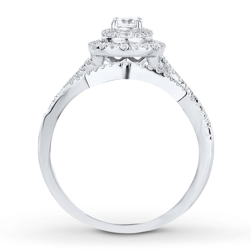 Diamond Bridal Set 5/8 ct tw Round-cut 14K White Gold