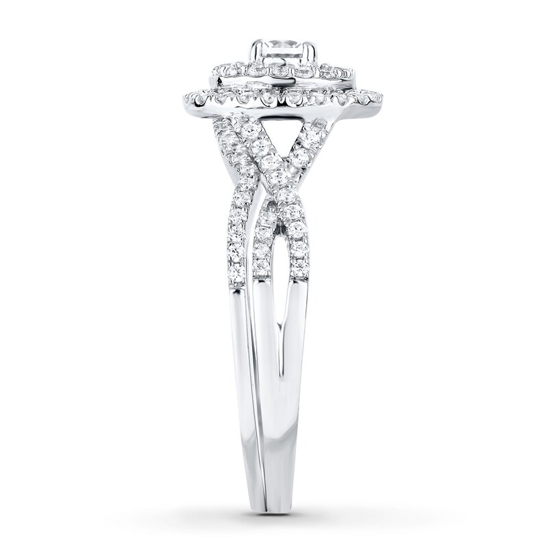 Main Image 3 of Adore Diamond Bridal Set 5/8 ct tw Round-cut 14K White Gold