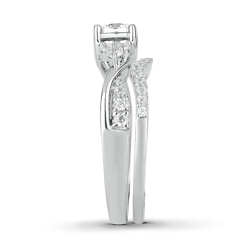 Diamond Bridal Set 3/4 ct tw Round-cut 14K White Gold