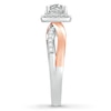 Thumbnail Image 2 of Diamond Engagement Ring 1/2 ct tw Round-cut 14K Two-Tone Gold