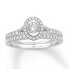 Thumbnail Image 1 of Adore Diamond Bridal Set 5/8 ct tw Round-cut 14K White Gold