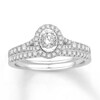 Thumbnail Image 0 of Diamond Bridal Set 5/8 ct tw Round-cut 14K White Gold