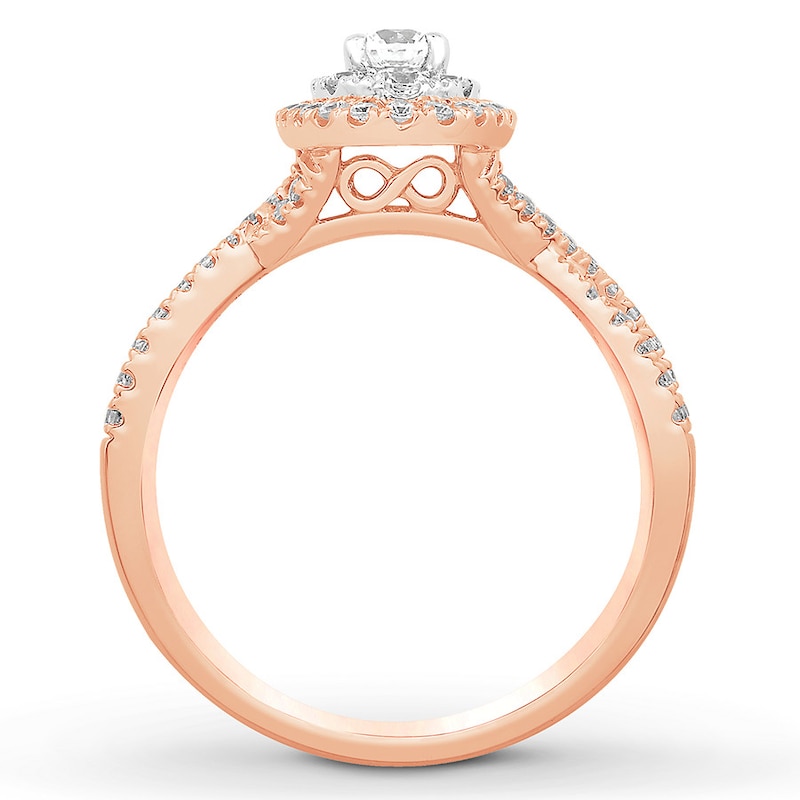 Main Image 2 of Adore Diamond Bridal Set 3/4 ct tw Round-cut 14K Two-Tone Gold