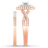 Thumbnail Image 3 of Adore Diamond Bridal Set 3/4 ct tw Round-cut 14K Two-Tone Gold