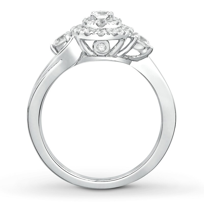 Main Image 2 of Adore Diamond Bridal Set 1 ct tw Round-cut 14K White Gold