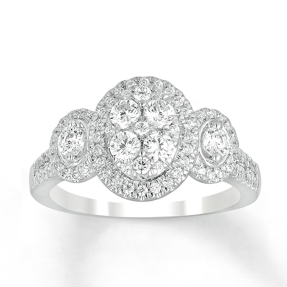 Adore Diamond Engagement Ring 1 ct tw Round-cut 14K White Gold