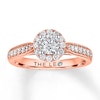 Thumbnail Image 0 of THE LEO Diamond Round-cut Engagement Ring 3/4 ct tw 14K Rose Gold