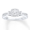 Thumbnail Image 0 of Diamond Engagement Ring 3/8 ct tw Round-cut 10K White Gold