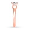 Thumbnail Image 1 of Diamond Engagement Ring 1-1/6 ct tw Round-cut 14K Rose Gold