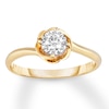 Thumbnail Image 0 of Diamond Engagement Ring 1/5 Carat Round-cut 10K Two-Tone Gold