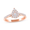 Thumbnail Image 0 of Diamond Engagement Ring 1/3 ct tw Round-cut 10K Rose Gold