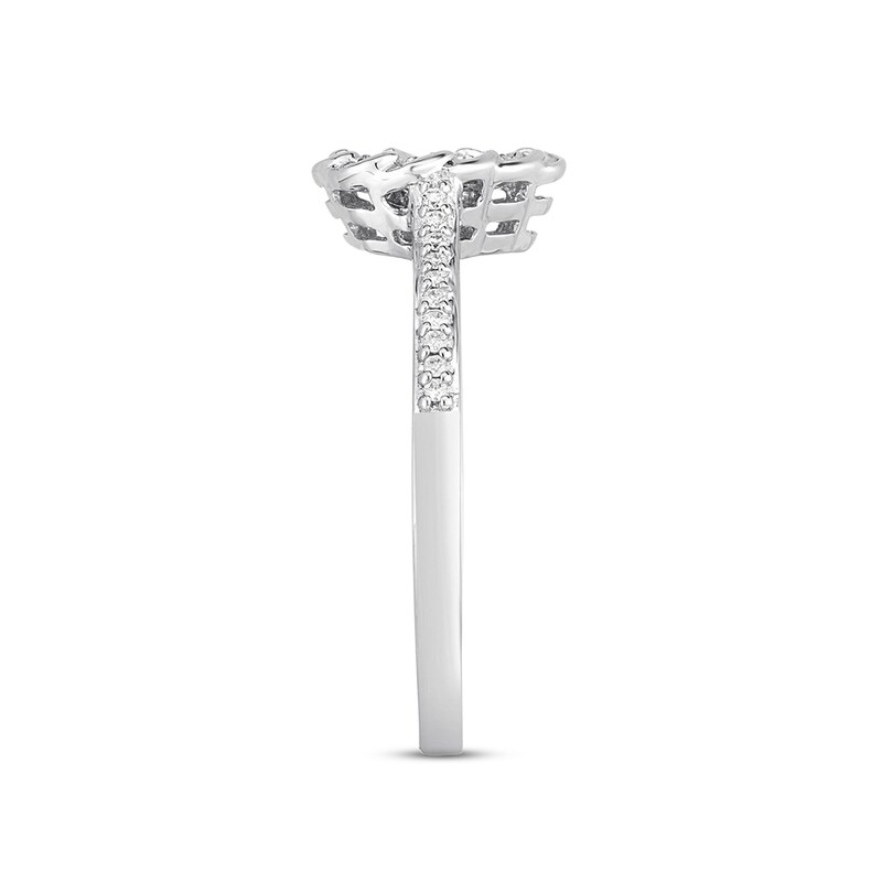 Main Image 2 of Adore Diamond Engagement Ring 1/4 ct tw Round-cut 10K White Gold