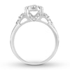 Diamond Engagement Ring 7/8 ct tw Round-cut 14K White Gold