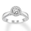 Thumbnail Image 0 of Diamond Engagement Ring 1/2 Carat t.w. 10K White Gold