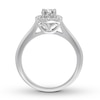 Thumbnail Image 1 of Diamond Engagement Ring 1/2 Carat t.w. 10K White Gold