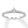 Thumbnail Image 0 of Marquise Diamond Engagement Ring 1/5 Carat tw 10K White Gold