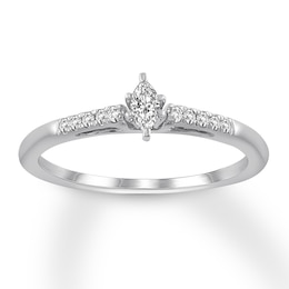 Adore Marquise Diamond Engagement Ring 1/5 Carat tw 10K White Gold