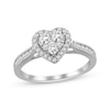 Diamond Engagement Ring 1/2 ct tw Round-cut 14K White Gold