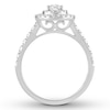 Pear-Shaped Diamond Engagement Ring 1 ct tw 14K White Gold