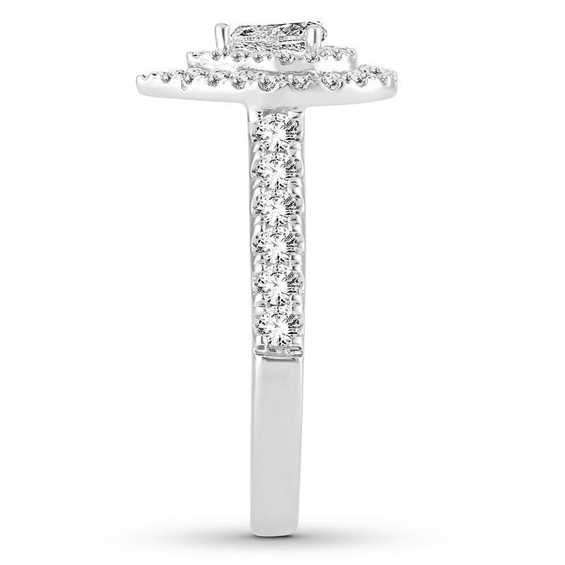 Main Image 3 of Adore Pear-Shaped Diamond Engagement Ring 1 ct tw 14K White Gold