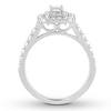 Thumbnail Image 2 of Adore Emerald-Cut Diamond Engagement Ring 1 ct tw 14K White Gold