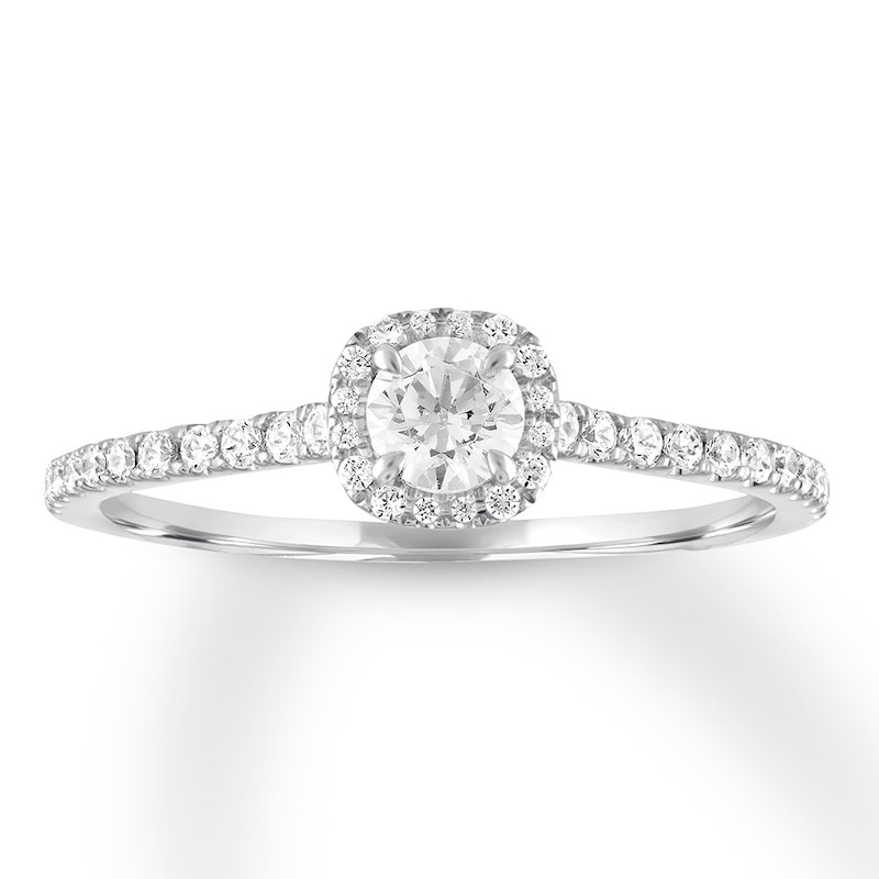 Diamond Engagement Ring 1/2 carat tw 14K White Gold