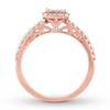 Thumbnail Image 1 of Diamond Engagement Ring 1/2 ct tw Round-cut 14K Rose Gold