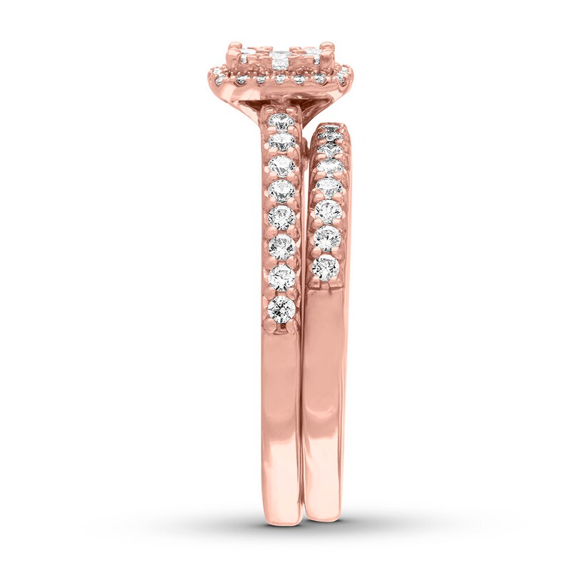 Diamond Engagement Ring 1/2 ct tw Round-cut 14K Rose Gold