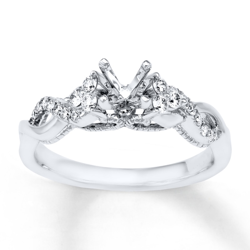 Main Image 1 of Diamond Engagement Ring Setting 1/4 ct tw 14K White Gold