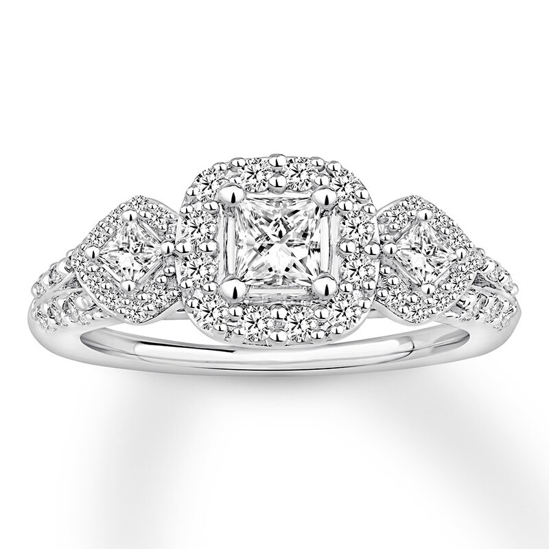 Main Image 1 of Diamond Engagement Ring 1 Carat tw 14K White Gold