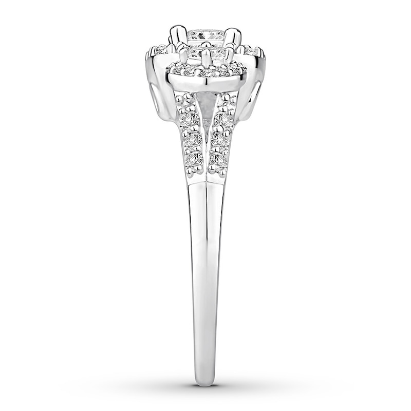 Main Image 3 of Diamond Engagement Ring 1 Carat tw 14K White Gold
