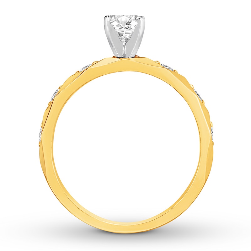 Diamond Engagement Ring 5/8 Carat tw 14K Yellow Gold