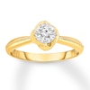 Diamond Engagement Ring 1/5 Carat 14K Yellow Gold