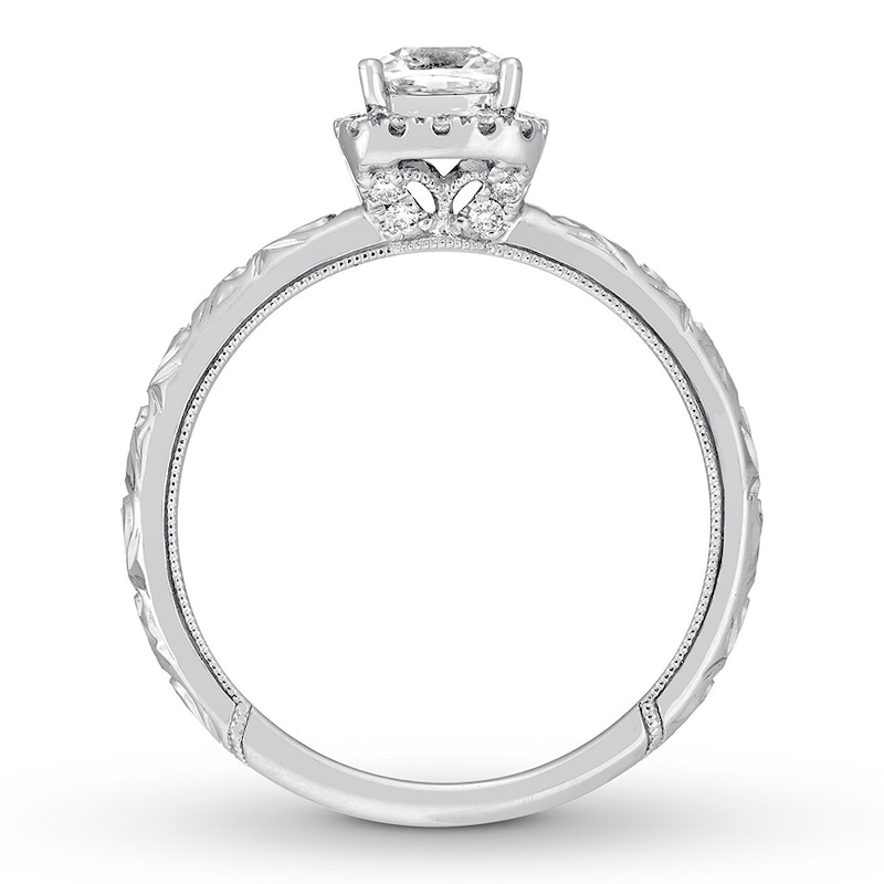 Neil Lane Cushion-cut Diamond Engagement Ring 7/8 ct tw 14K White Gold