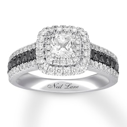 Neil Lane Cushion-cut Diamond Engagement Ring 1-1/8 ct tw 14K White Gold