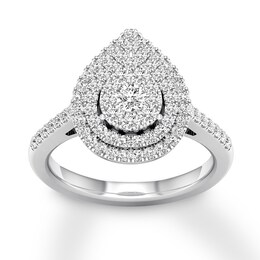 Adore Diamond Engagement Ring 1/2 Round-cut ct tw 14K White Gold