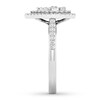 Thumbnail Image 3 of Adore Diamond Engagement Ring 1/2 Round-cut ct tw 14K White Gold