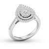 Thumbnail Image 4 of Adore Diamond Engagement Ring 1/2 Round-cut ct tw 14K White Gold