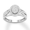 Thumbnail Image 1 of Adore Diamond Engagement Ring 1/2 ct tw Round-cut 14K White Gold