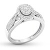Thumbnail Image 4 of Adore Diamond Engagement Ring 1/2 ct tw Round-cut 14K White Gold