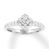 THE LEO Diamond Princess-cut Engagement Ring 3/4 ct tw 14K White Gold