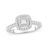 Thumbnail Image 1 of Diamond Engagement Ring 1/2 ct tw Princess & Round-cut 14K White Gold