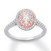 Certified Diamond Engagement Ring 1 ct tw 14K Two-Tone Gold