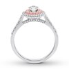 Certified Diamond Engagement Ring 1 ct tw 14K Two-Tone Gold