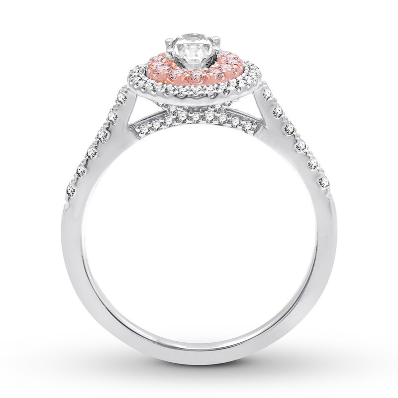Certified Diamond Engagement Ring 1 ct tw 14K Two-Tone Gold