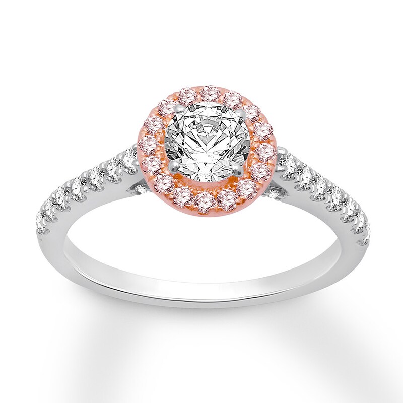 Certified Diamond Engagement Ring 1 ct tw 14K Two-Tone Gold