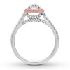 Certified Diamond Engagement Ring 1 ct tw 14K Two-Tone Gold