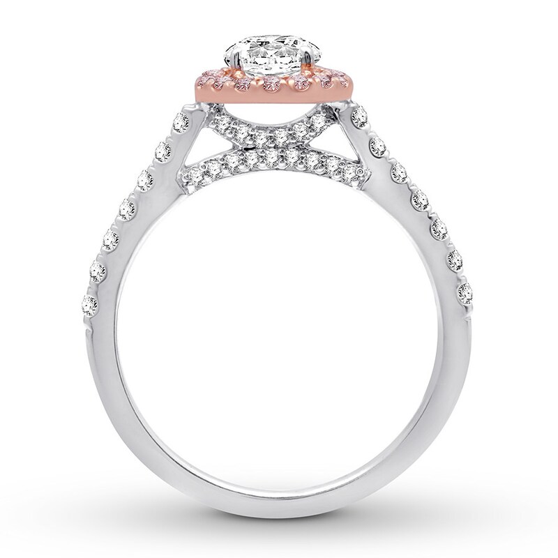 Certified Diamond Engagement Ring 1 ct tw 14K Two-Tone Gold