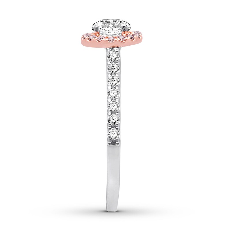 Certified Diamond Engagement Ring 1 ct tw 14K Two-Tone Gold