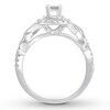 Emerald-cut Diamond Engagement Ring 1 ct tw 14K White Gold